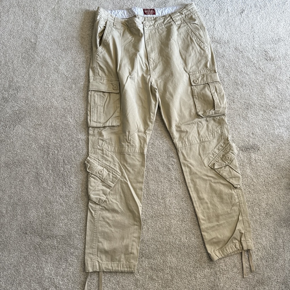 Matchstick Light Khaki Multi Pocket Cargo